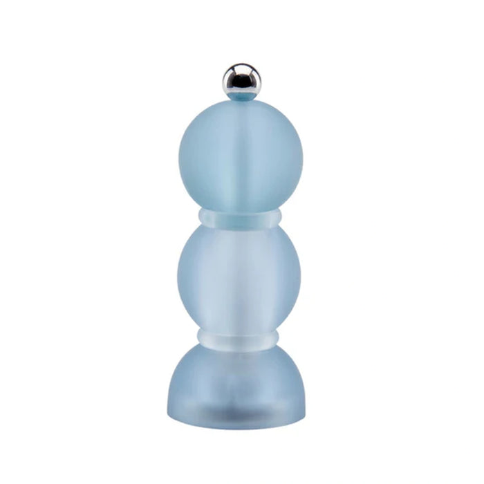 Blue Frosty Mini Bob Salt Or Pepper Mill - 14cm