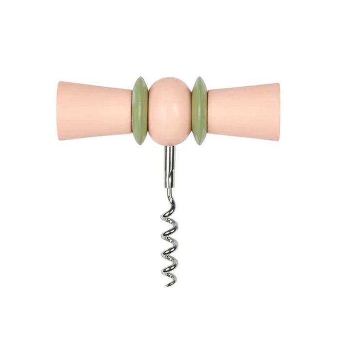 Bow Tie Corkscrew - Pink & Green