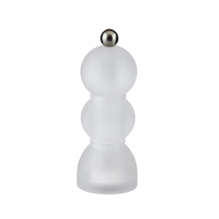Clear Frosty Mini Bob Salt Or Pepper Mill - 14cm