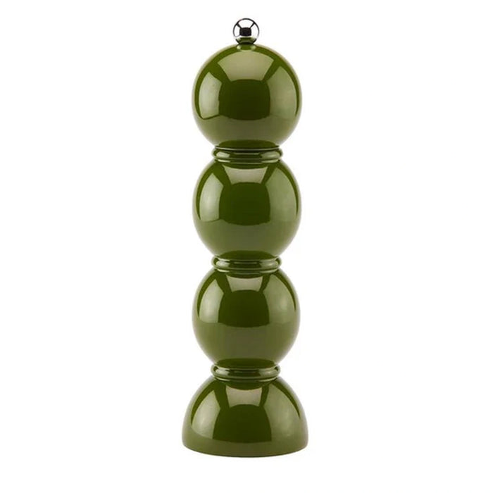 Khaki Bobbin Lacquer Salt Or Pepper Mill