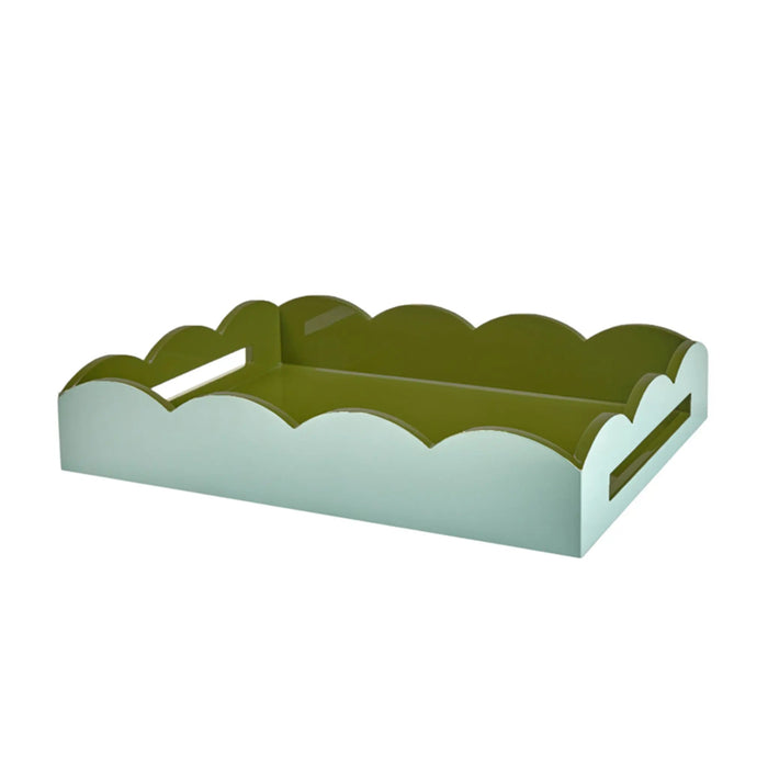 Lacquered Scallop Medium Two-Tone Tray The B Project