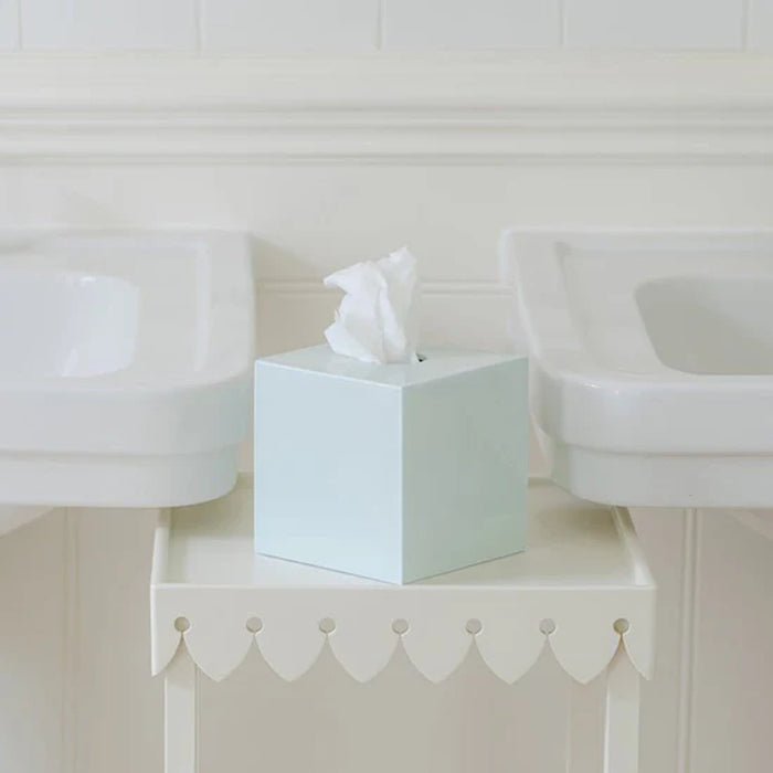 Powder Blue Square Tissue Box The B Project