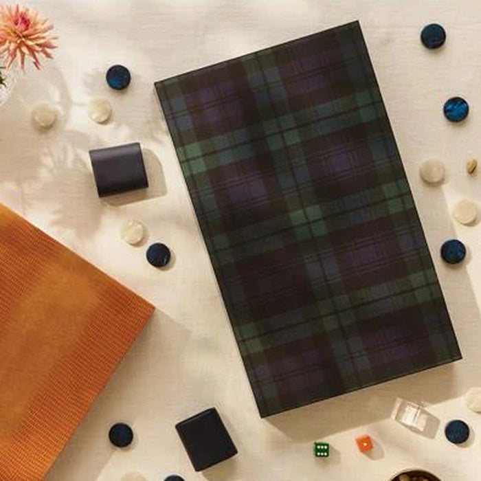 Tartan Lacquer Backgammon Set