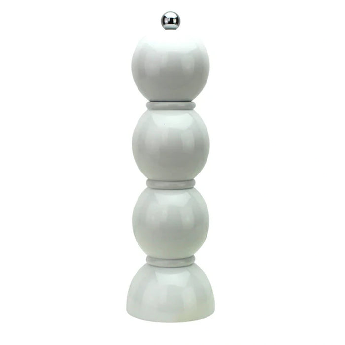 White Bobbin Salt Or Pepper Mill