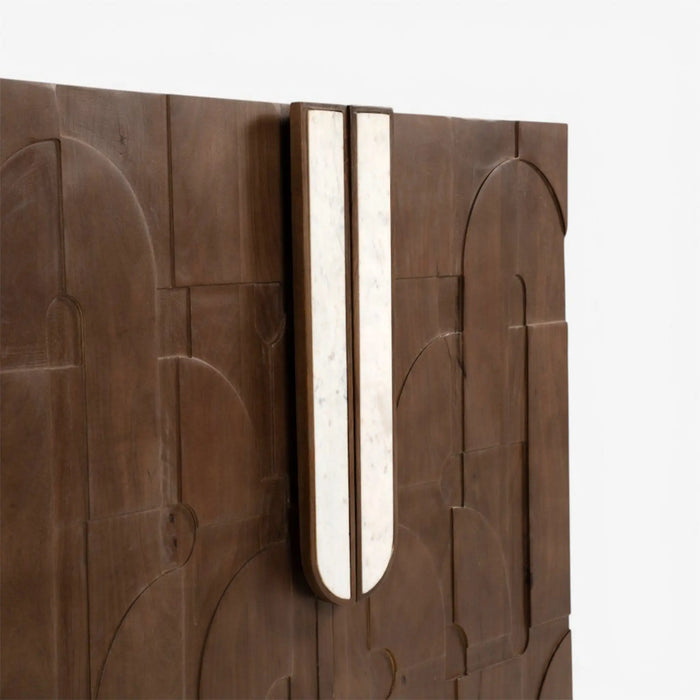 Albon Bar Curio Walnut