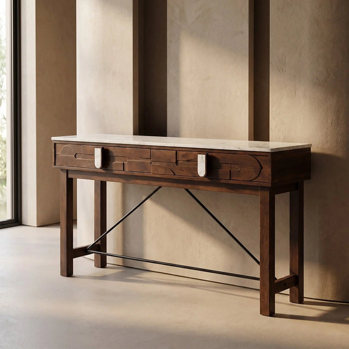 Albon Console Walnut