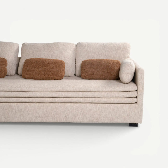 Aliva 3 Seater Sofa Beige