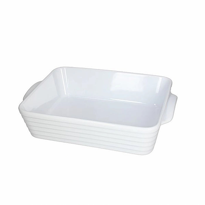Tognana Ceramic Rectangular Baking Dish - Baking Pan S/M/L- Cook Rings - White W31 x D21.5 x H7.5 cm