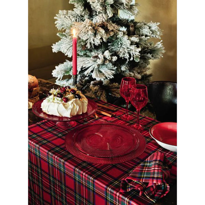 Tognana Glass Cake And Serving Stand Cm 21/28Cm Red W28 x H9 cm
