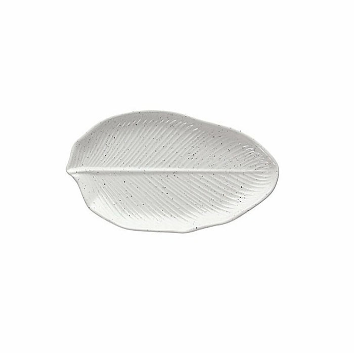 Tognana Leaf Shaped Plate Relief Zelda - White W27 x D13 x H3 cm