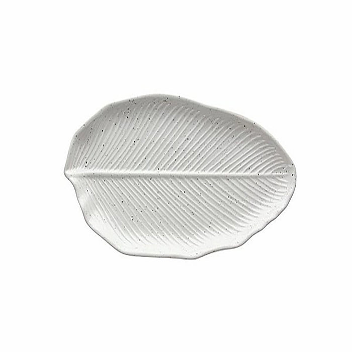 Tognana Leaf Shaped Plate Relief Zelda - White W36 x D17 x H3 cm