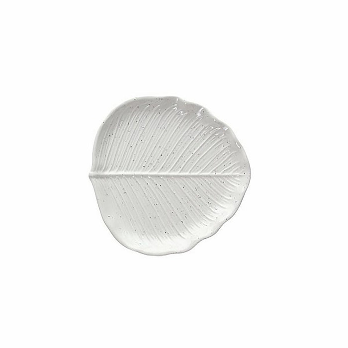 Tognana Leaf Shaped Plate Relief Zelda - White W21 x D18 x H3 cm