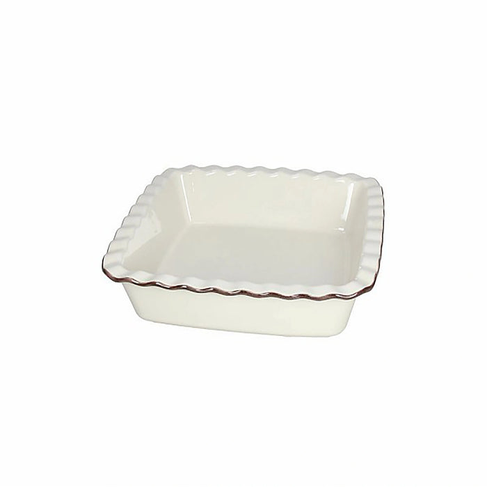 Tognana Rectangular/Square Ceramic Baking Dish - Country Cook Cream/Taupe W25 x H6.2 cm
