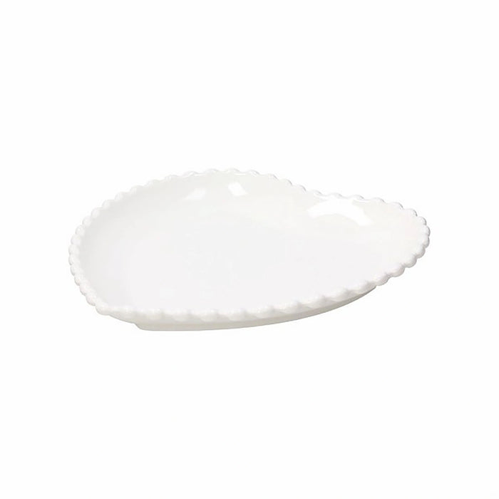 Tognana Stoneware Heart-Shaped Plate Cm 26 - Ornament Pearl W26 x D26 x H3 cm