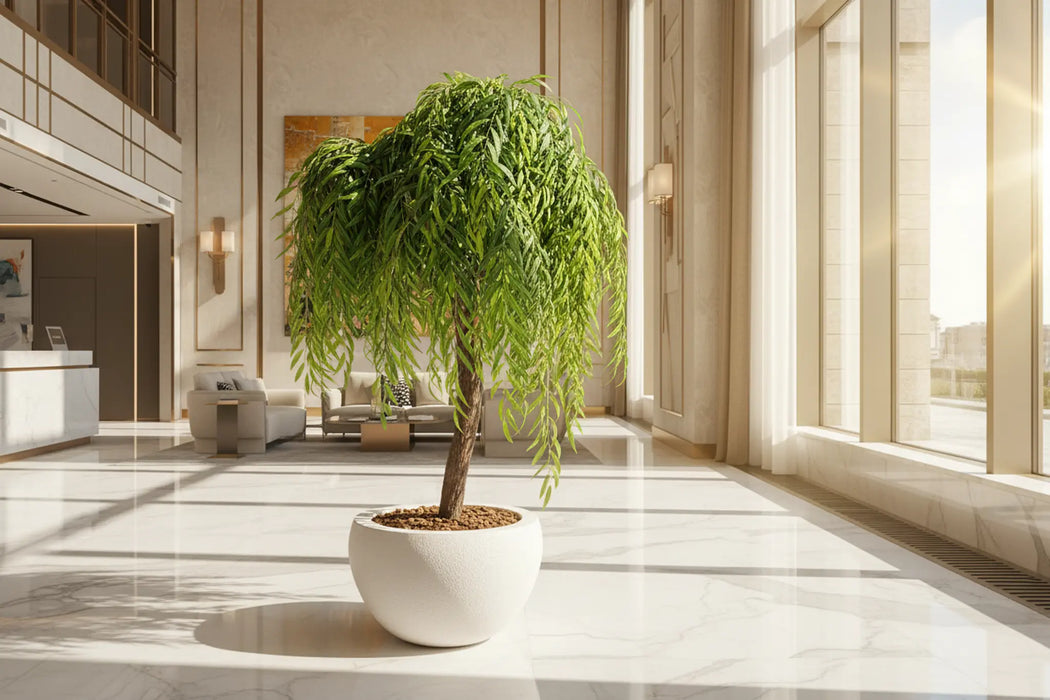Artificial Weeping Willow Tree Natural Trunk (W/O pot)