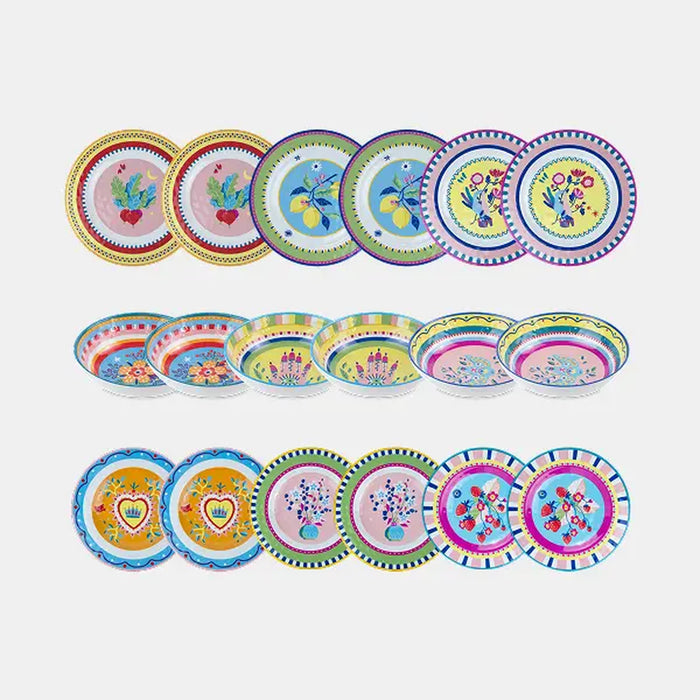Melamine Dinner Set for 6 _ Mamma Mia Collection