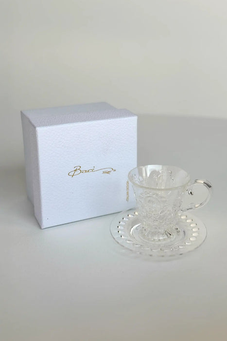 Set 2 Coffee Cup & Saucer - Baroque & Rock
