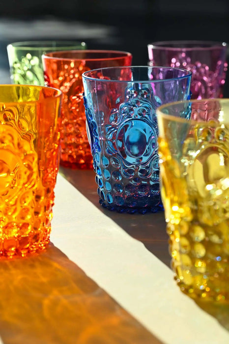 Set 6 Acrylic Water Glasses - Baroque & Rock