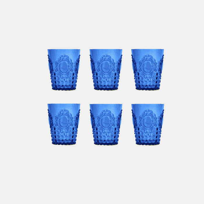 Set 6 Acrylic Water Glasses - Baroque & Rock