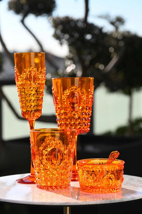 Set 6 Acrylic Water Glasses - Baroque & Rock