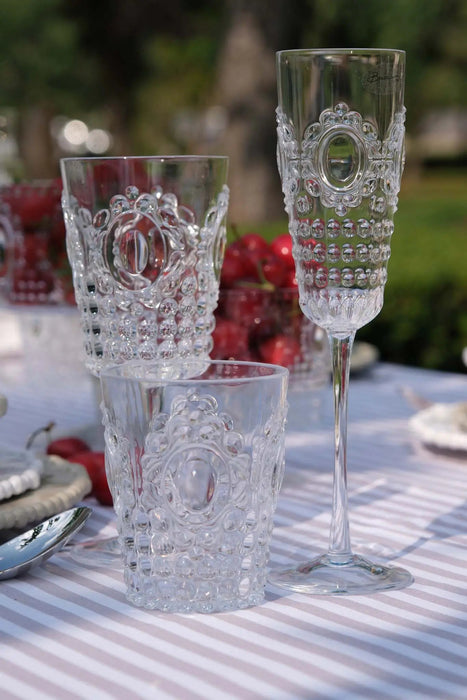 Set of 6 Acrylic Wine Glass - Baroque & Rock