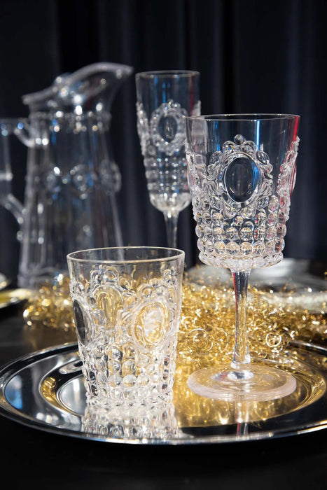 Set of 6 Acrylic Wine Glass - Baroque & Rock