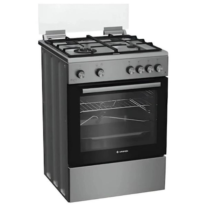 Ariston 4 Burner Gas Cooker 60cm Inox | ARR6GGG23125XME