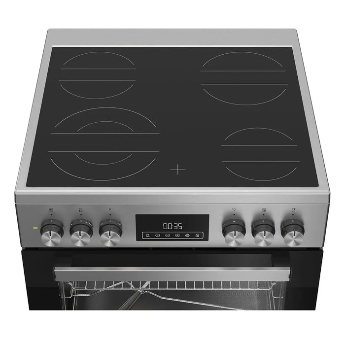 Ariston 60cm Electric Cooker | Built-In Electric Grill | Touch Control | 6 Functions | Steam Cleaning | ARR6EV520205XME