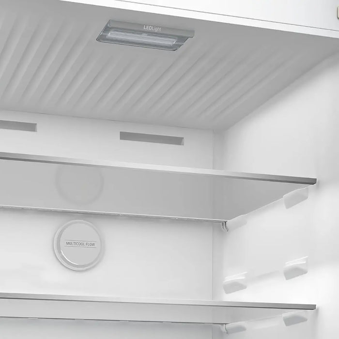 Under-cabinet lighting fixture with a brand logo in a kitchen setting