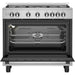 Ariston 90CM Gas Cooker | 5 Burners | Fan-Assisted Oven | Self-Cleaning | Auto Ignition | Safety Valve | Cast Iron Support | ARR9GGF22125XME EROS