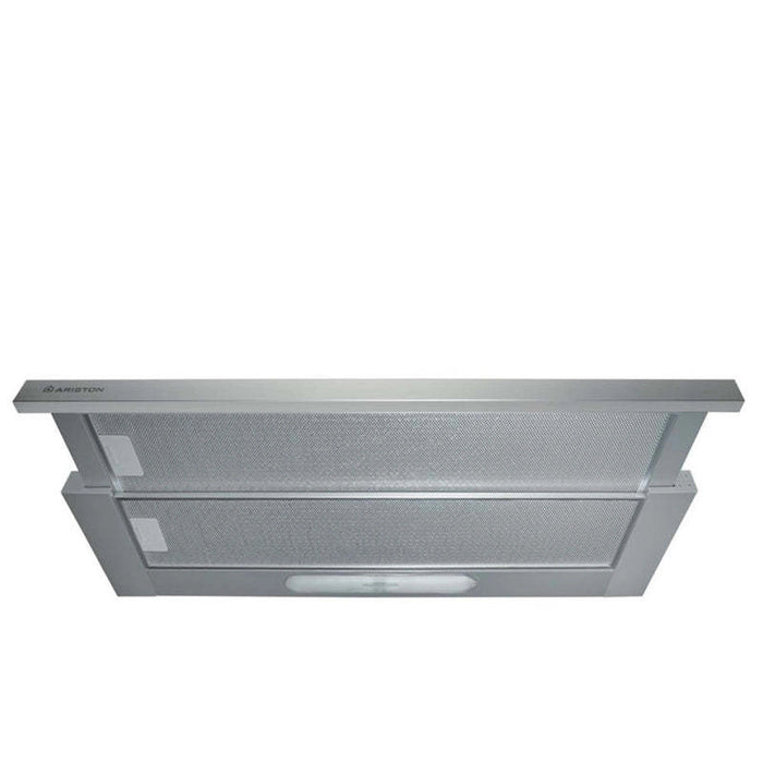 Ariston Chimney Hood | 90cm Telescopic Visor | Wall Mounted | Stainless Steel | LED Light | Washable Filter | Convertible | Mechanical Control | Odor Filter | Made in Italy| AH90CLMIX EROS