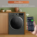 Ariston Front Load Washing Machine |10 Kg 1400 RPM | Pro Smart Inveter Motor | Homewhiz App Compatible | Black | RWF10143DMME EROS
