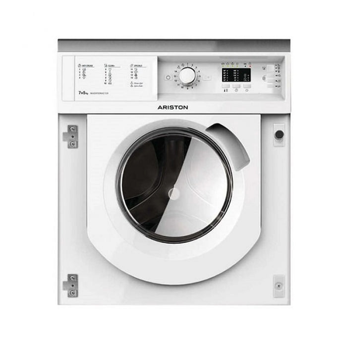 Ariston Front Load Washing Machine | 7Kg Washer 5Kg Dryer | 1200 Rpm | Made In Poland | BIWDHL75128MEA | White Color