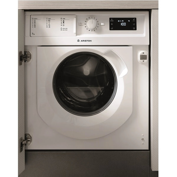 Ariston Front Load Washing Machine | 7Kg Washer 5Kg Dryer | 1200 Rpm | Made In Poland | BIWDHL75128MEA | White Color