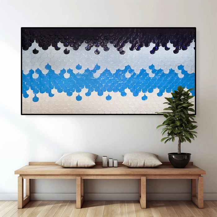 Cerulean | 3D TeGreen Gold | Handmade Paintingtured | Handmade Painting
