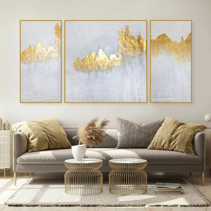 Resonant | 3-Piece Oversized Art for Living Room Decor