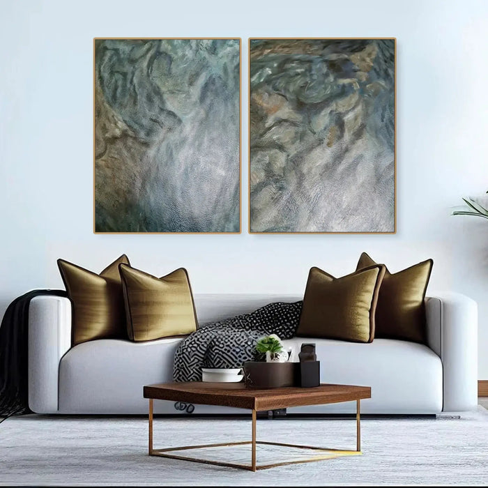 Washed Out – Handmade Canvas Paintings UAE | Set of 2