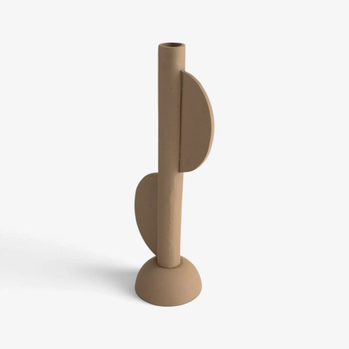 Azlan Taper Candle Holder - Taupe