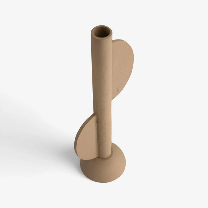 Azlan Taper Candle Holder - Taupe
