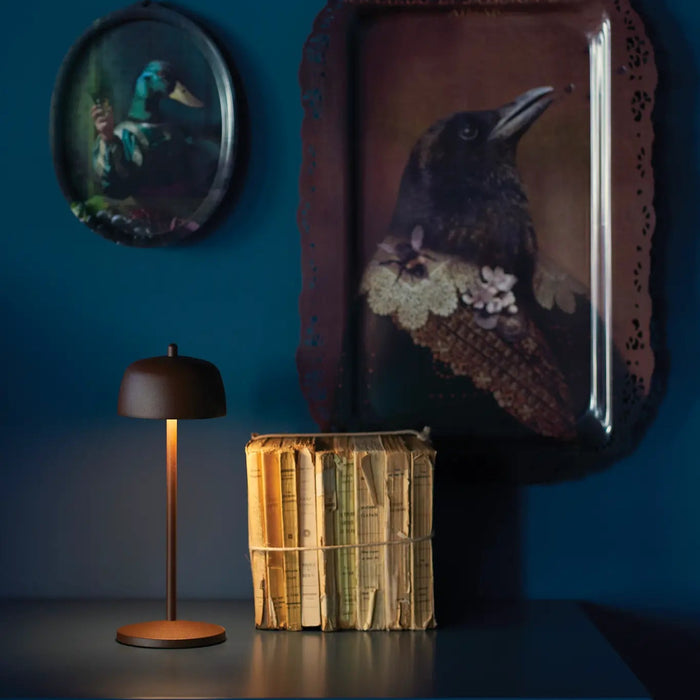 Circe Pro Table Lamp Ø.110X300Mm. Painted Corten 2,2W Led 133/154Lm. No Plug