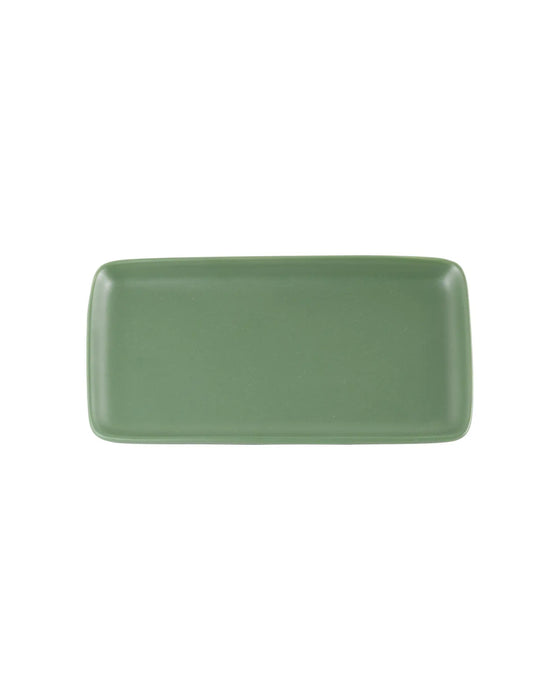 LEVANTE Dessert Plate Olive Green 130x339mm - Set of 2