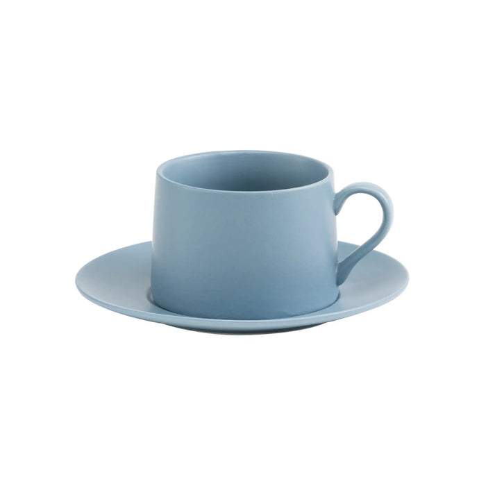 LEVANTE Tea Cup Ø.106x75mm.  43,5 CL. Saucer Ø.122mm. Avio Blue  - Set of 2