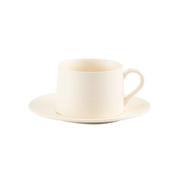 LEVANTE Tea Cup Ø.106x75mm.  43,5 CL. Saucer Ø.122mm. Ivory - Set of 2