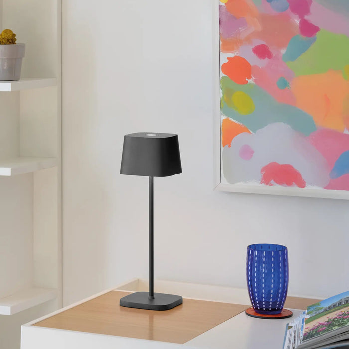 Ofelia Pro Table Lamp 100X100X290Mm. Painted Dark Grey 2,2W Led 131-150Lm. No Plug