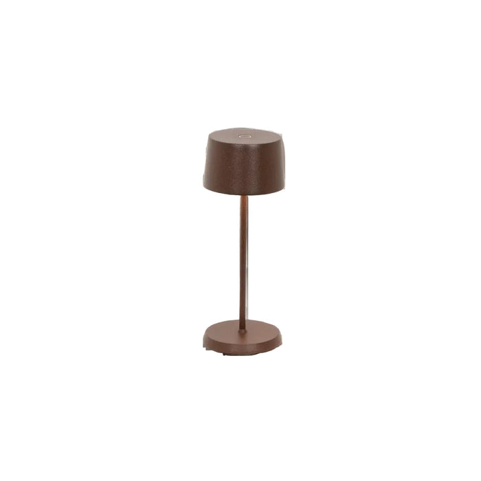 Olivia Micro Table Lamp Ø.75X200Mm. Painted Matt Rust 2,2W Led 65-72Lm. No Plug
