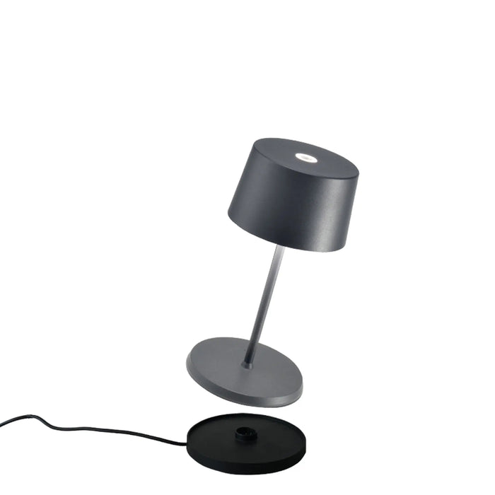Olivia Pro Mini Table Lamp Ø.110X220Mm. Matt Dark Grey 2,2W Led 130-150Lm. No Plug
