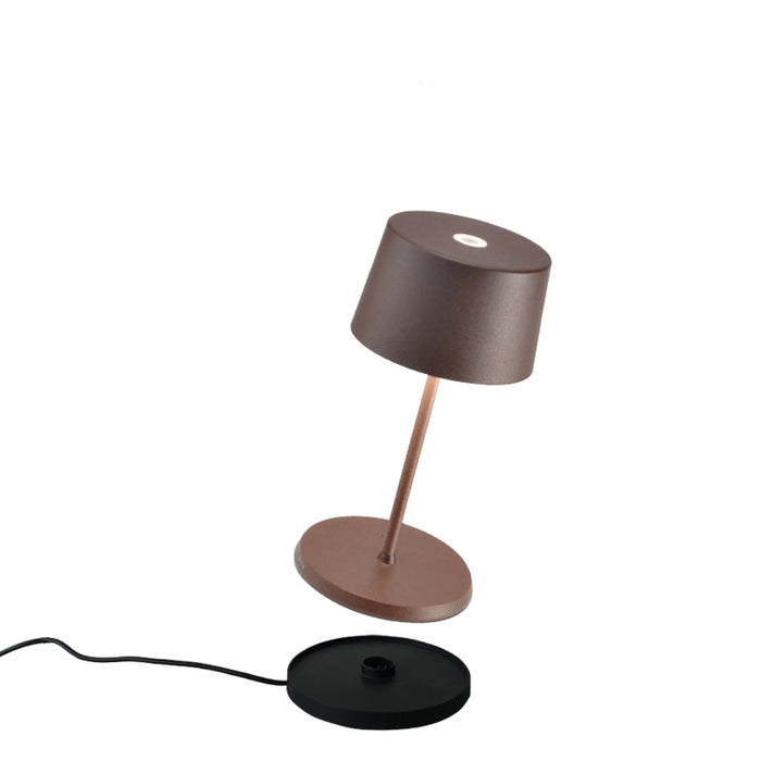 Olivia Pro Mini Table Lamp Ø.110X220Mm. Matt Rust 2,2W Led 130-150Lm. No Plug