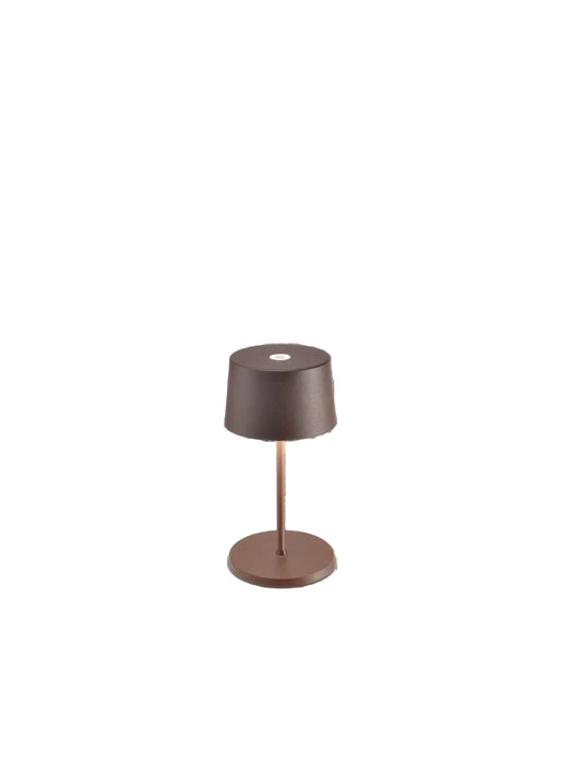 Olivia Pro Mini Table Lamp Ø.110X220Mm. Matt Rust 2,2W Led 130-150Lm. No Plug