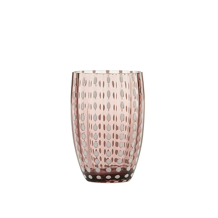 Perle Glass Tumbler Amethyst Ø.71x109mm. CL.32 - Set of 2
