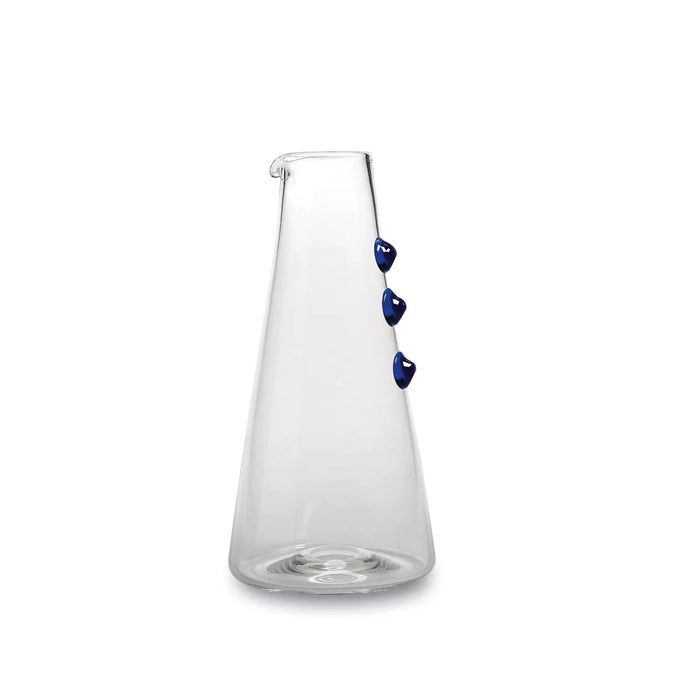 Petoni Carafe Transparent/Blue Ø.122x250mm. CL.125